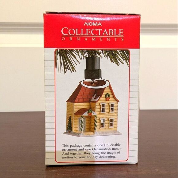 Vintage 1989 Noma Ornamotion Moving House Ornament NOT TESTED - Picture 4 of 8